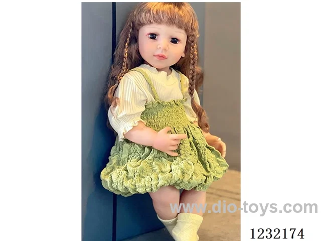 55cm Reborn Doll Soft Rubber High Simulation Baby Doll - Intelligent Dialogue Model with Gravity Sensing