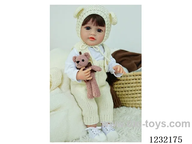 55cm Reborn Doll Soft Rubber High Simulation Baby Doll - Intelligent Dialogue Model with Gravity Sensing