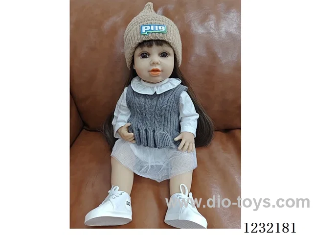 55cm Reborn Doll Soft Rubber High Simulation Baby Doll - Intelligent Dialogue Model with Gravity Sensing