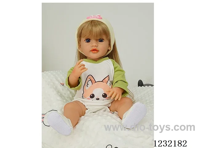55cm Reborn Doll Soft Rubber High Simulation Baby Doll - Intelligent Dialogue Model with Gravity Sensing