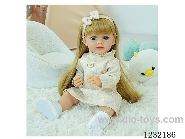 55cm Reborn Doll Soft Rubber High Simulation Baby Doll - Intelligent Dialogue Model with Gravity Sensing