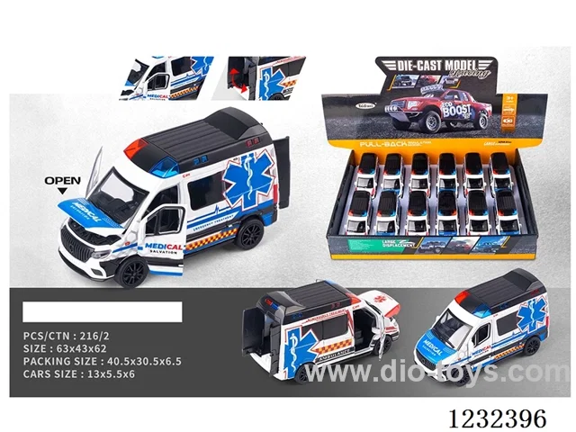 1:32 pull back alloy car