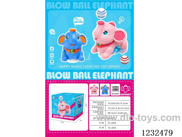 B/O elephant 2 colors mixed