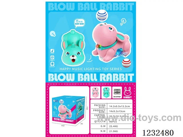 B/O rabbit 2 colors mixed