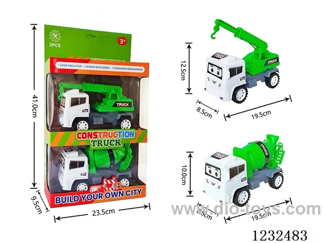 Inertial sanitation engineering truck crane + mixer truck