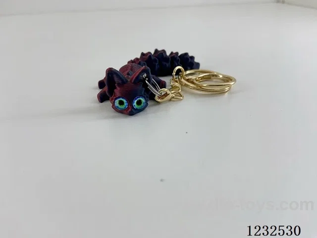 9CM Fox Keychain Gold Ring