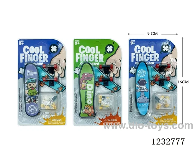 Cartoon character dinosaur finger skateboards
