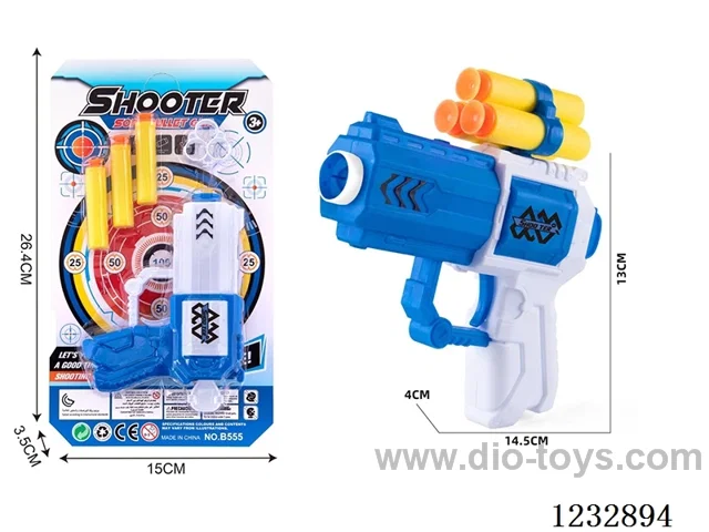 EVA soft bullet gun + 3 soft bullets (6CM)