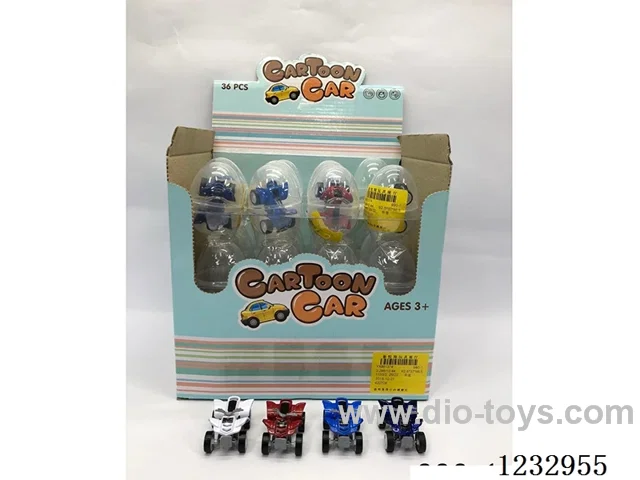free wheel beach motorcycle (can be filled with candy) 36pcs