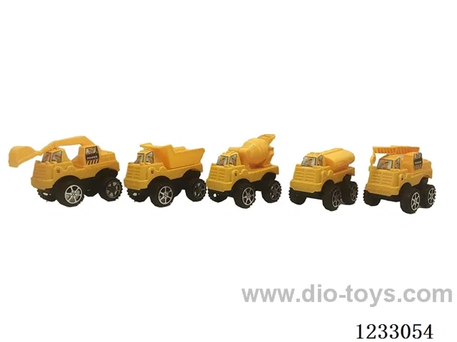 Free-wheeling construction vehicle