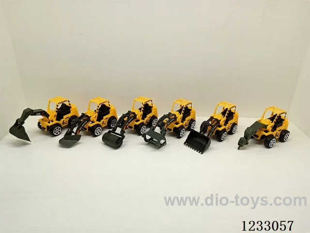 Free-wheeling construction vehicle