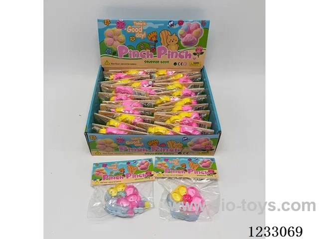 Soft Rubber 24-Piece Lollipop Cat Paws Squeeze Toy