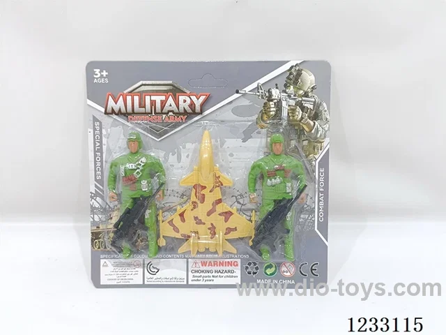 Soldier figure (2 pieces) with airplane