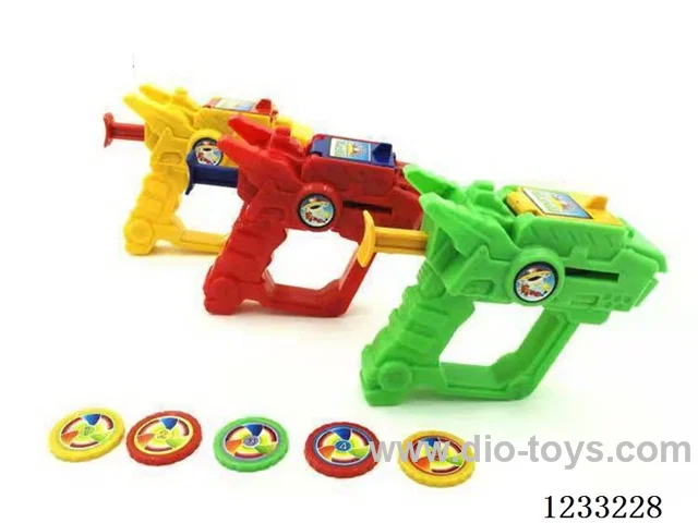 Flying saucer gun with 5 flying saucers