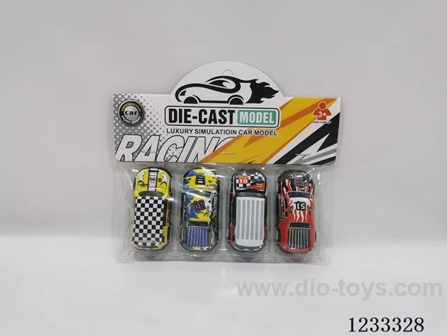 Metal pull-back cars (4 PCS)