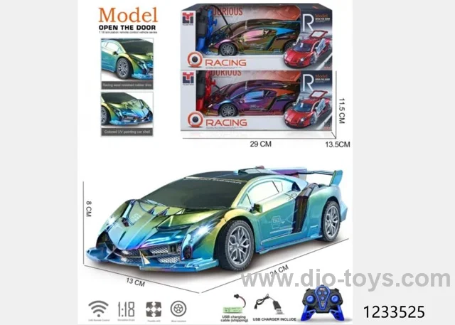 1:18 rc car with light/include battery