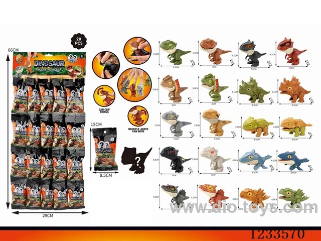 20PCS finger-biting dinosaur blind bag hanging board