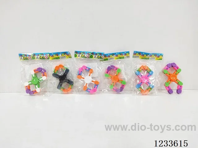 Four-Corner Stress-Relief Chain Spinning Top 5-Color Assorted