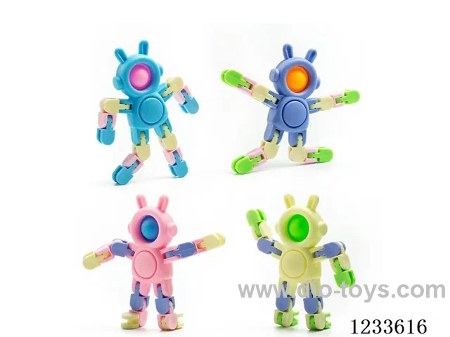 Space Rabbit Spinning Top Chain (4-Color Assorted)