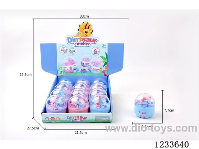 Mini dinosaur clip candy toy (12PCS single price)