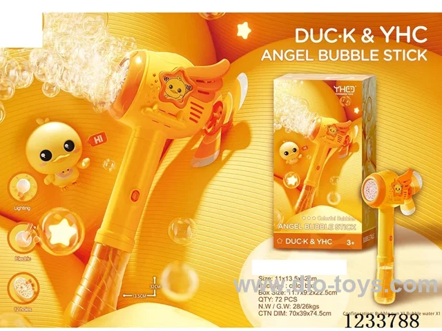 Angel Bubble Wand (Includes 1 bottle of 150ml bubble solution)