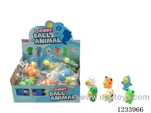 Animal rubber ball launcher 24PCS