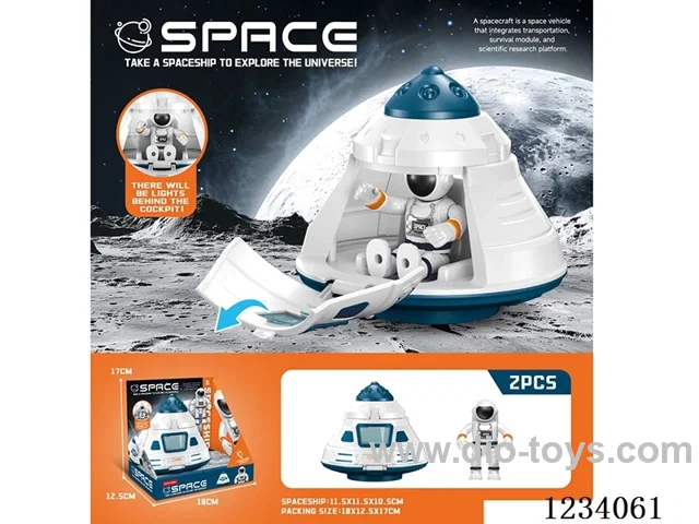 Space Exploration Flying Saucer with light