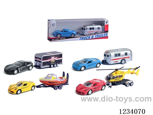 Alloy Pull Back Sports Car 4 Tow