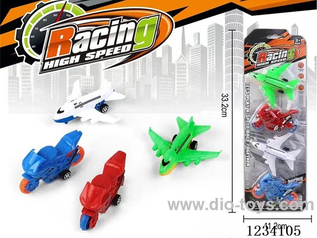 2 Free Wheel Motorcycles + 2 Airplanes