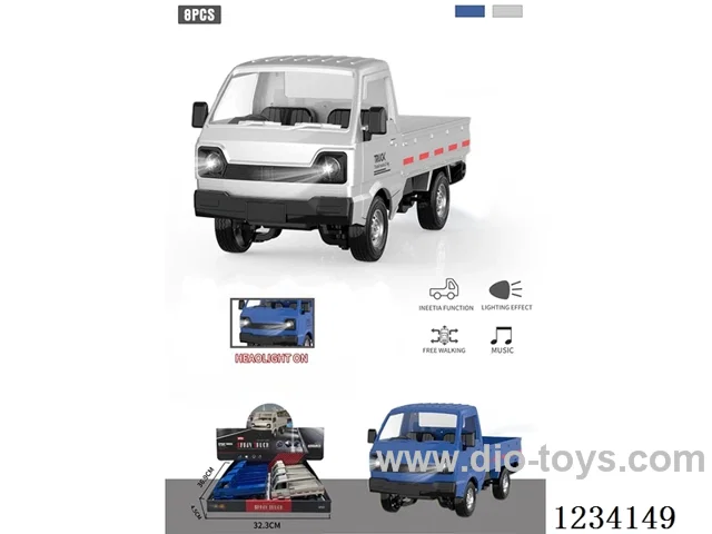 Inertial truck W L/M (3AA batteries not included) 8 PCS/box