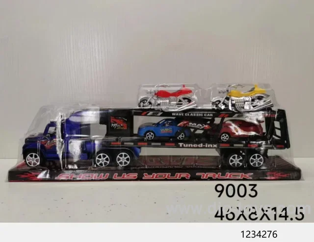 friction car with 4pcs free wheel car