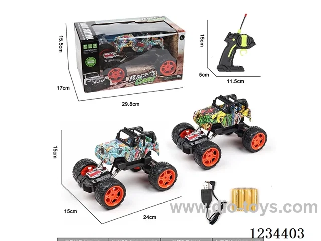 1:16 4ch Jeep RC Crawler 2 models mixed included battery