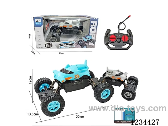1:16 4ch RC Off-Road Crawler with Lights, 2 Colors Mixed, Battery Included