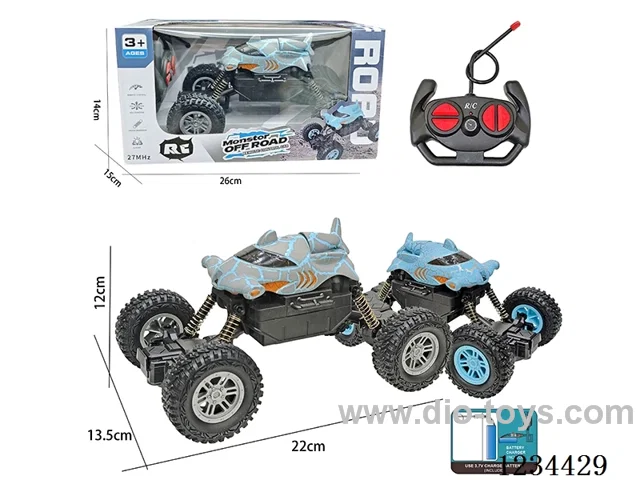 1:16 4ch RC Off-Road Crawler with Lights, 2 Colors Mixed, Battery Included