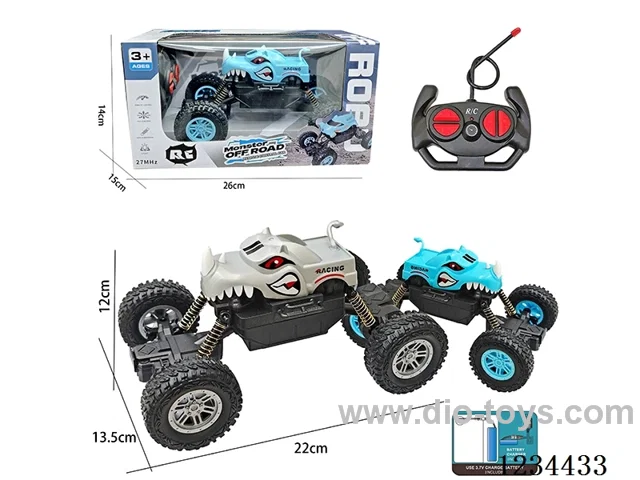 1:16 4ch RC Off-Road Crawler with Lights, 2 Colors Mixed, Battery Included