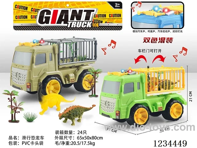 Free wheel dinosaur car