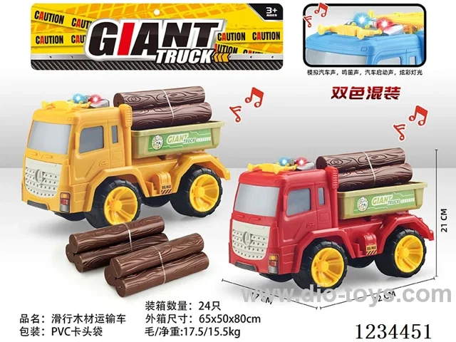 Free wheel timber transport car