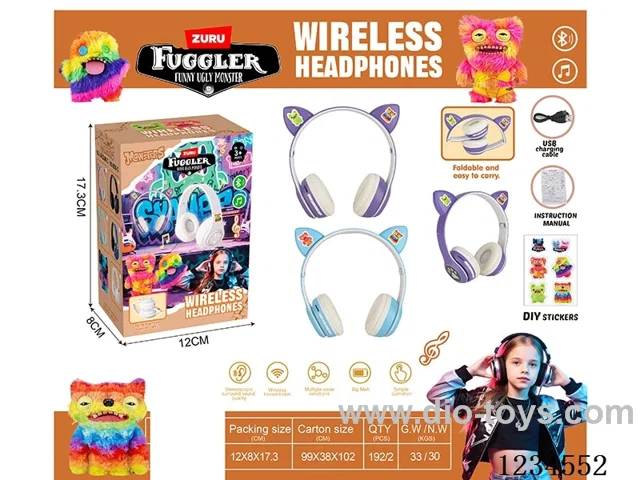 MP3 Bluetooth Cartoon Headset - Monster Series