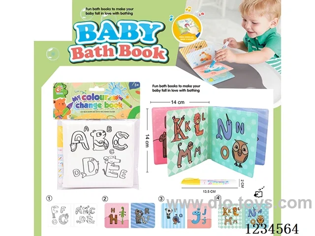Color-changing Early Education EVA Bath Book with BB Sound