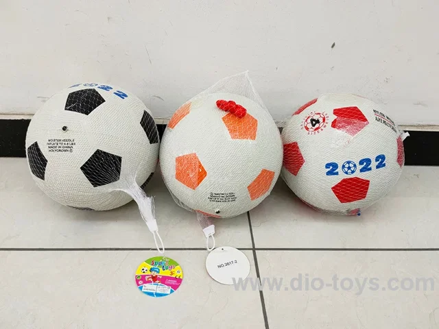 Inflatable 8-inch rubber soccer ball