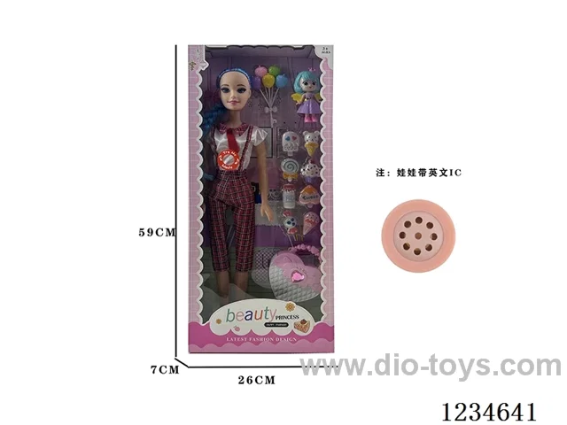 22-inch empty body Barbie with accessories + IC