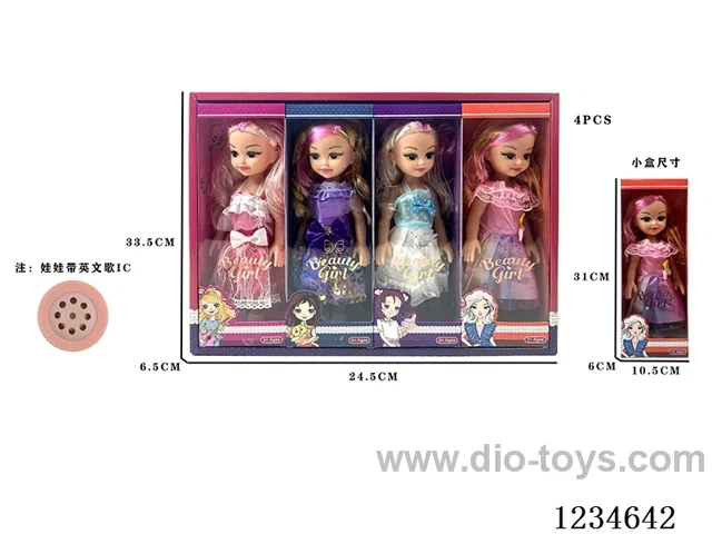 10-inch empty body doll with IC 4PCS