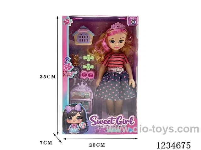 14-inch Empty Body Doll with English Song IC + Accessories