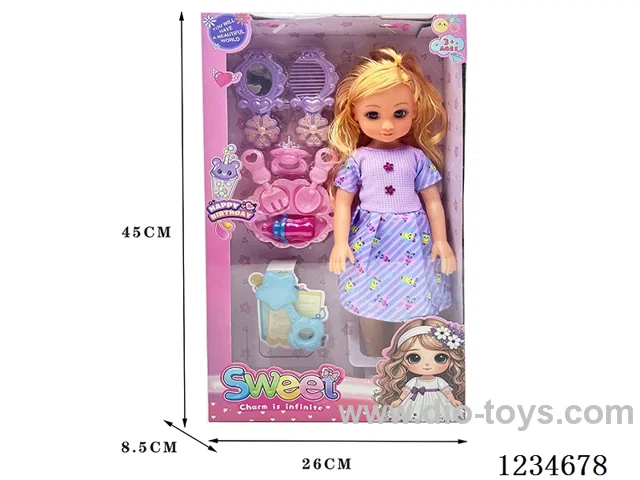 18-inch Empty Body 3D Eye Doll with English Song IC + Accessories