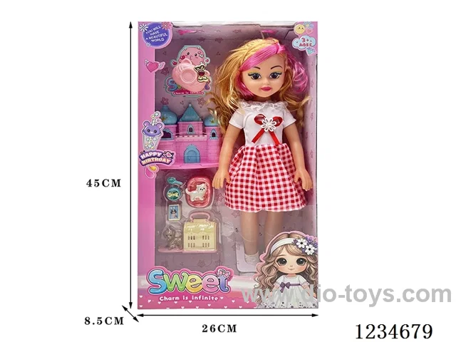 18-inch Empty Body Doll with English Song IC + Accessories