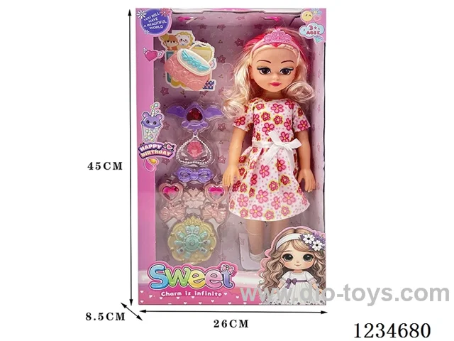 18-inch Empty Body Doll with English Song IC + Accessories