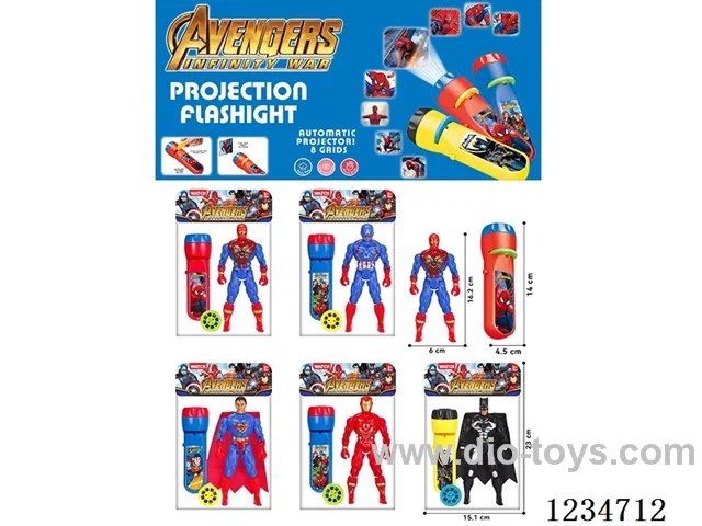 Projection flashlight with doll set