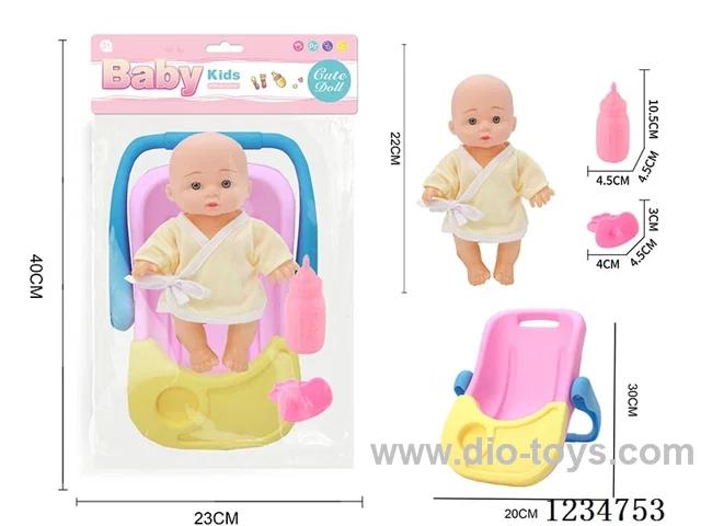 22cm doll + handbag/dining table