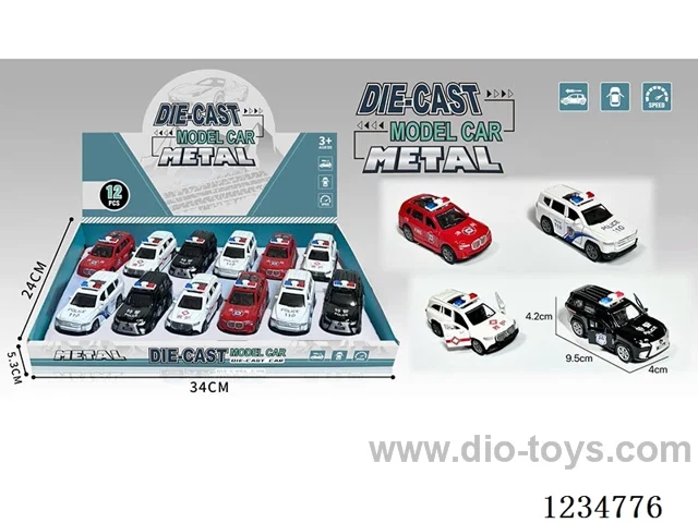 1:43 pull back alloy car 12PCS