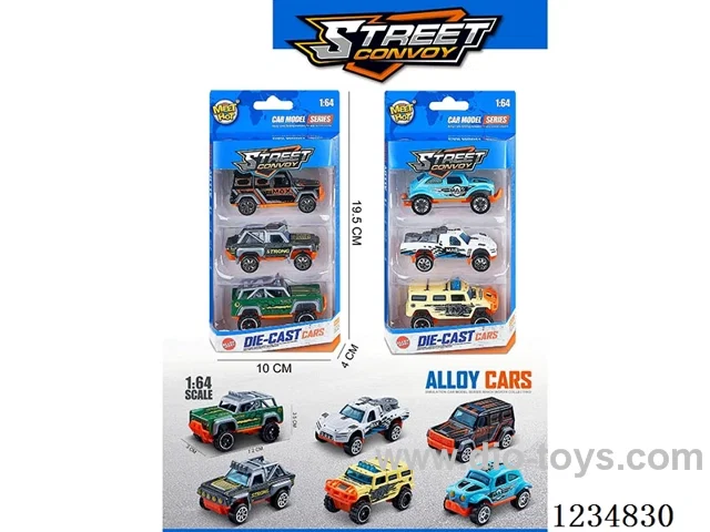 1:64 free wheel alloy car 2 mixed